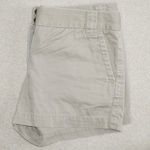 J Crew khaki shorts size 0